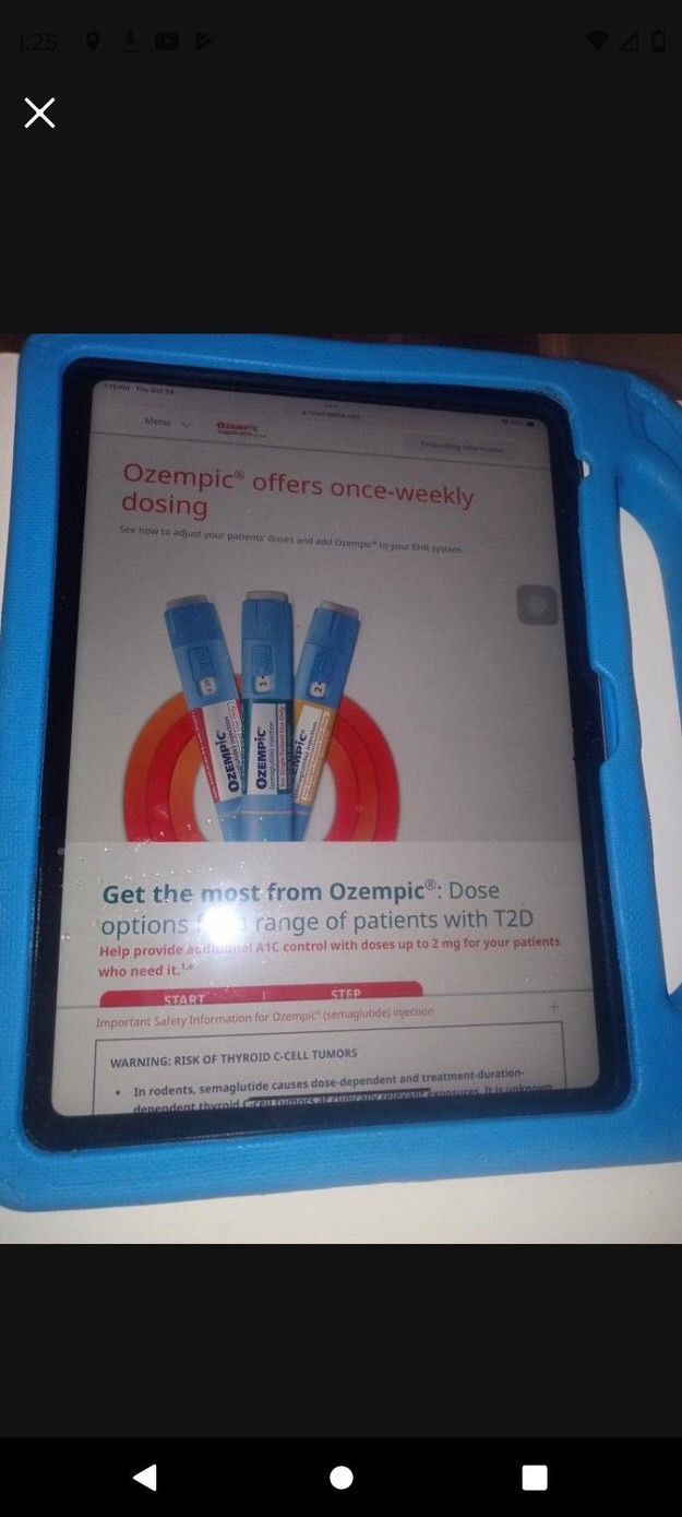 Ozempic iPad Cover Screen