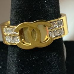 Stainless Steel Bling Ring 