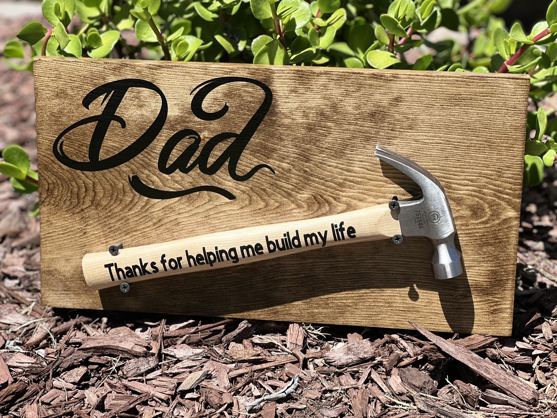 Personalized Dad Hammer Gift