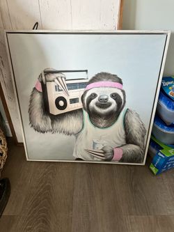 Sloth Wall Art (92026 Near Police & Fire HQ)
