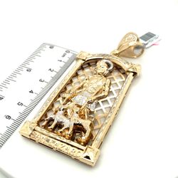 14kt Gold Xl San Lazarus Pendant 32.60grams 153132 1
