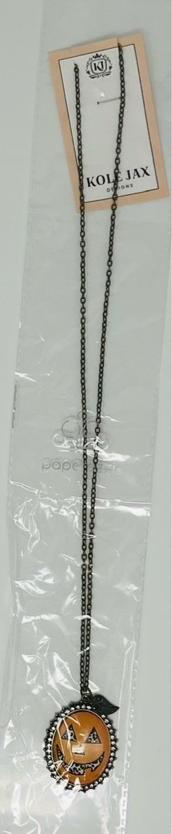 Kole Jacks Oval Pumpkin Necklace