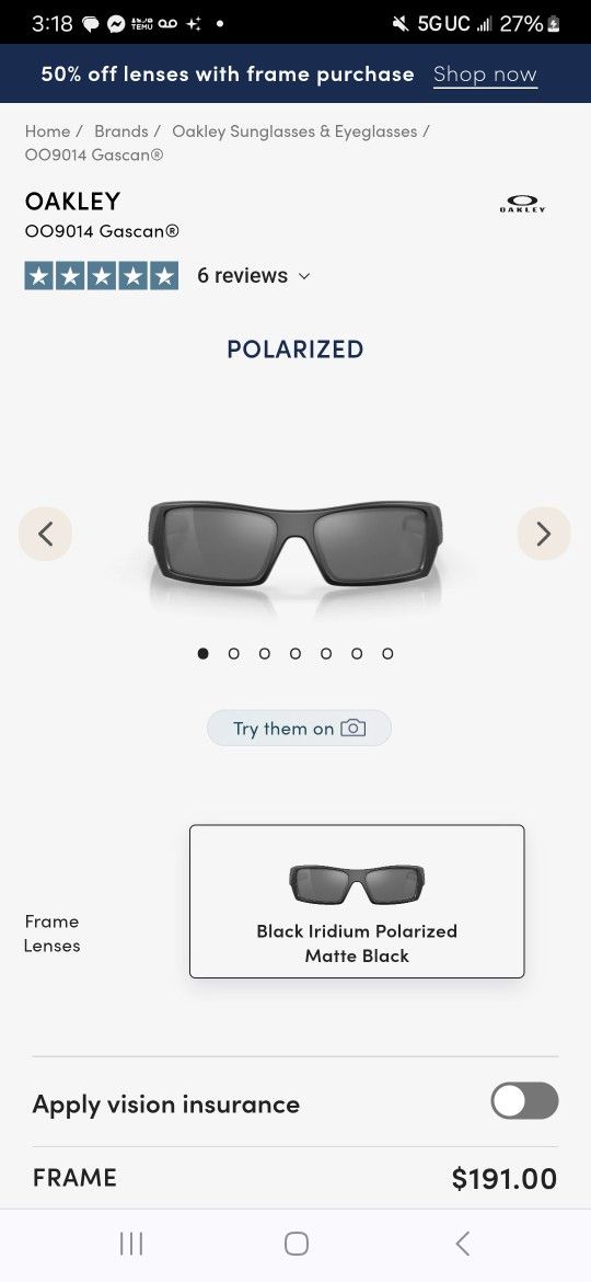 Oakley 009014 Gascan Sunglasses