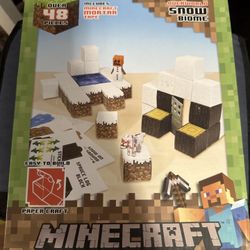 Minecraft Paper Craft Overworld Snow Biome