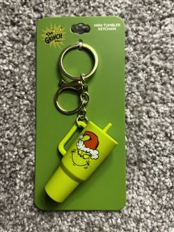 Dr. Seuss The Grinch Keychain - Green and Yellow