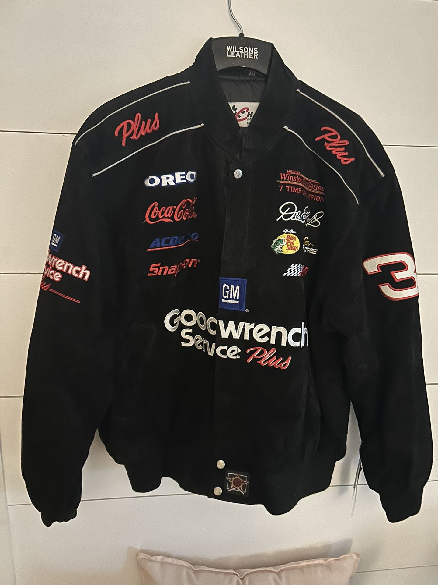 Vintage Budweiser Racing Suede Leather Jacket Deadstock W/tags