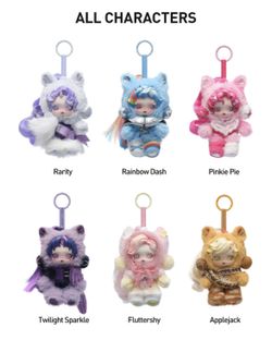 Skull Panda My Little Pony Keychains