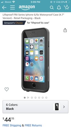 Fre LifeProof IPhone 6s case