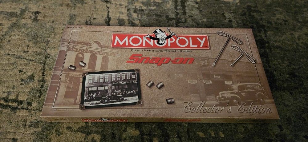 Monopoly Snap On Tools Collectors Edition (2000) All Game Pieces Factory Sealed