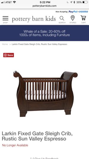 Pottery Barn Kids Larkin Sleigh Crib For Sale In San Diego Ca