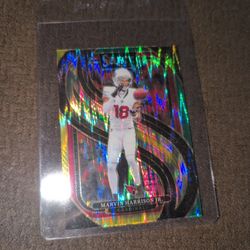 Marvin Harrison Jr. 2024 Panini Select Green & Yellow Shock Premier Level RC