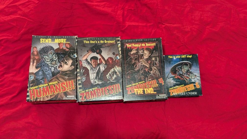 Zombies!!! Board Games (Lot Of 4)