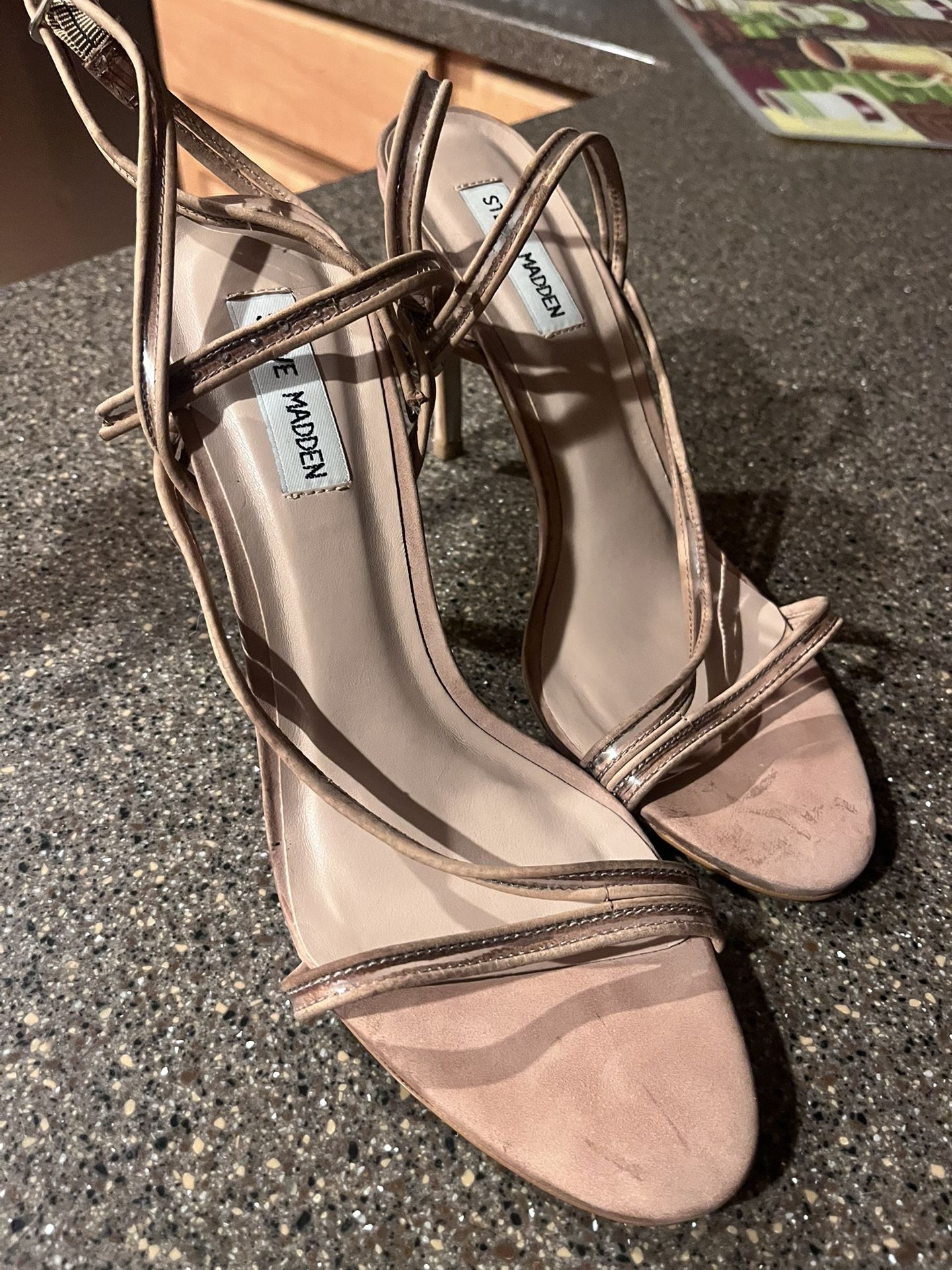Steve Madden Rosaria Sandal In Camel  Nubuck