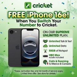 iPhone 16e At Cricket 
