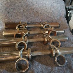 Used Olympic dumbbells bar will separate all 4 as one