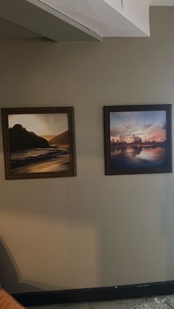 Set of 2 Framed Landscape Photography Prints