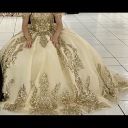 Gold Quince dress 