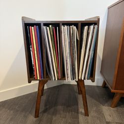 Mid Century Modern Record Storage Cabinet 