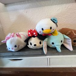 Set of 5 Disney Plush Toys 