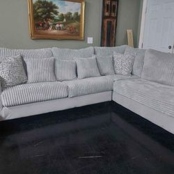 Brand New Byers Market Ghost Grey Mink 2pc Sectionals