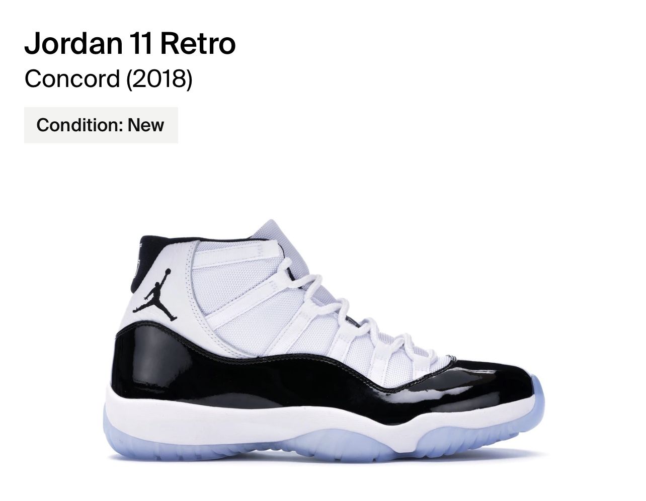 2018 Air Jordan 11 Retro Concords