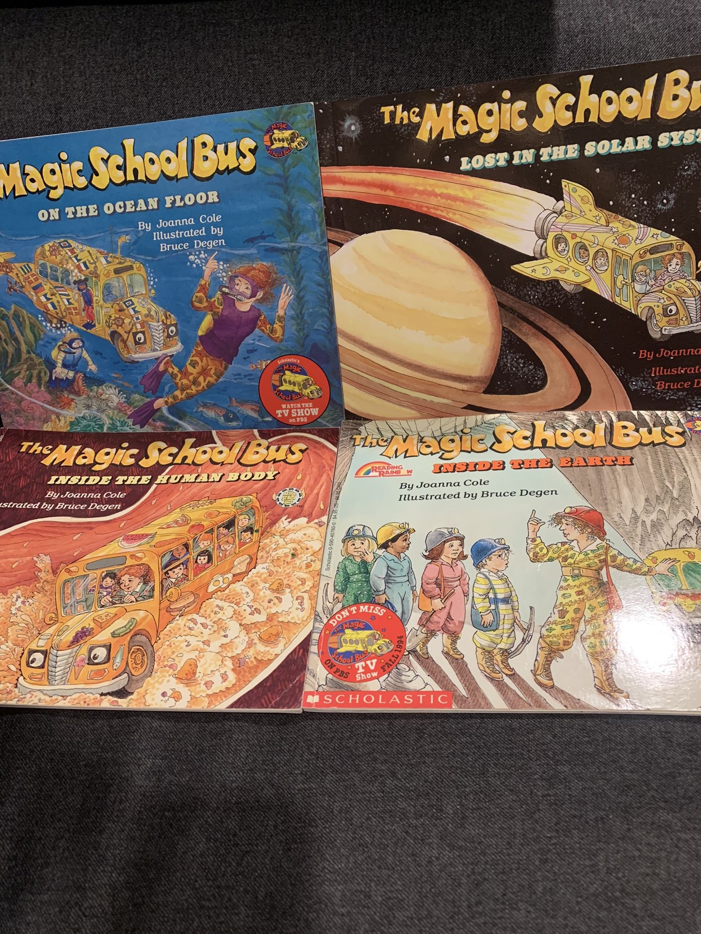 π The Magic School Bus Books Lot, Magic School Bus Inside The Human Body, Inside The Earth, Lost In The Solar System, Ocean Floor
