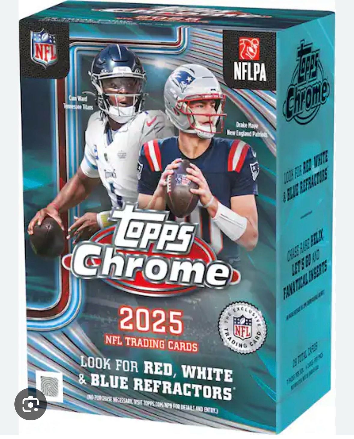 2025 Topps Chrome Football blasters