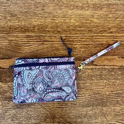 Simply Southern Navy/Turquoise/Pink Paisley Phone Wristlet NWOT