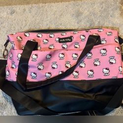 Hello Kitty Pink and Black Patterned Bag