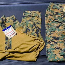FROG Combat Trouser & Shirt Woodland MARPAT Size ML