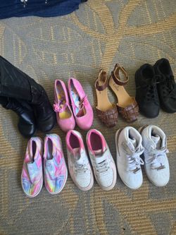Girls assorted shoes 7 pairs