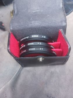 VINTAGE QUANTARAY 49mm  lens FILTERS set of 3