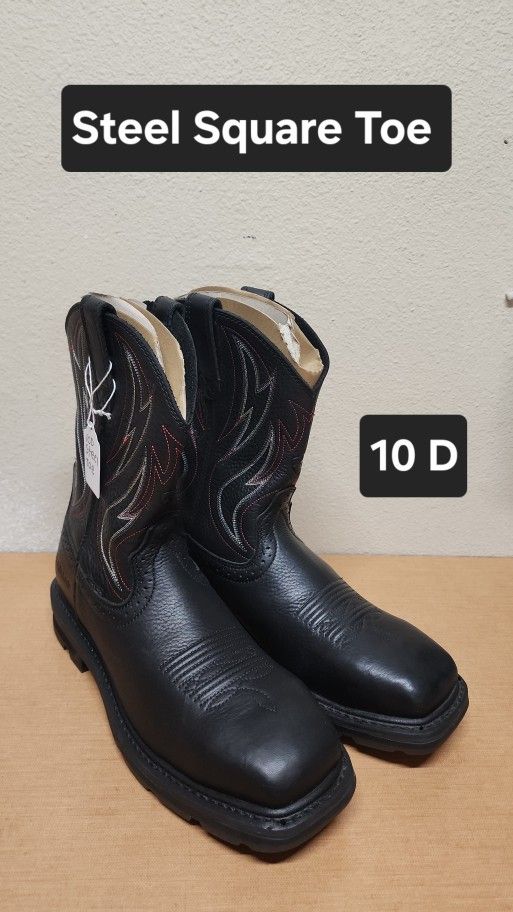 Ariat Work Boot Size 10 D STEEL SQUARE TOE
