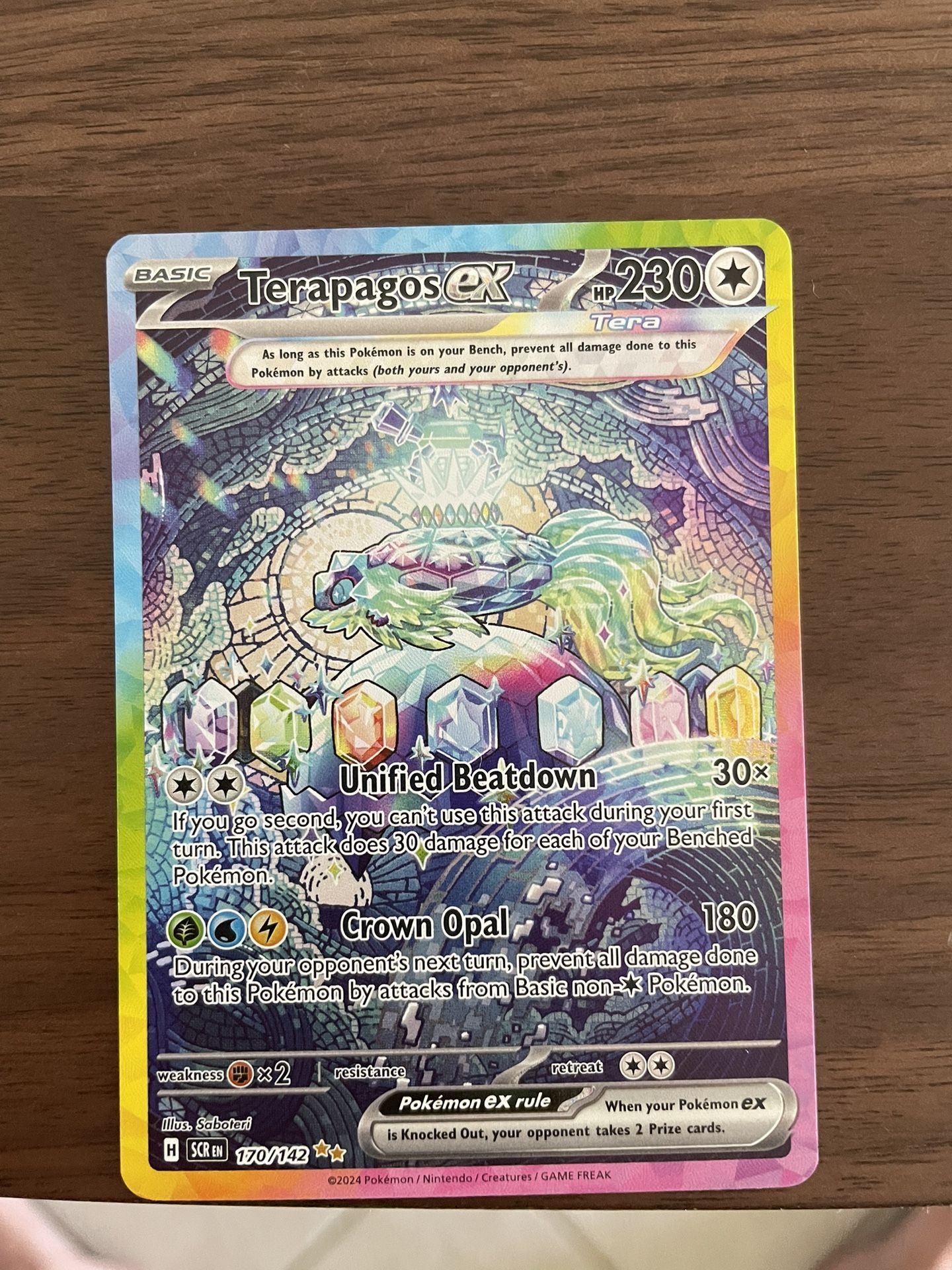 Terapagos EX SIR - Pokemon Stellar Crown