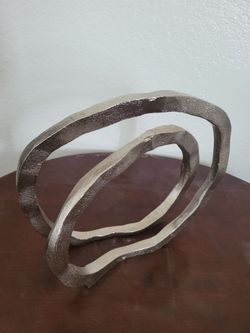 Titus sculpture with silver finish