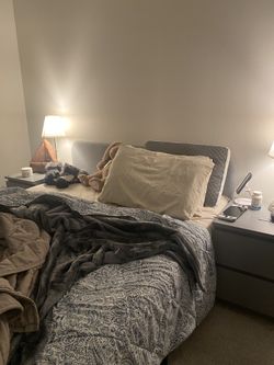IKEA Queen Size Bed frame With 2 Night Stands