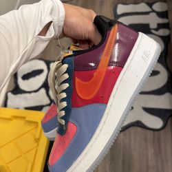  NIKE AIR FORCES Total Orange UNDFTD EUR 39 Size 8 Women’s And 6.5 Mens