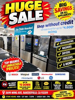 APPLIANCES SALE |WARRANTY