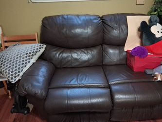 Love seat leather