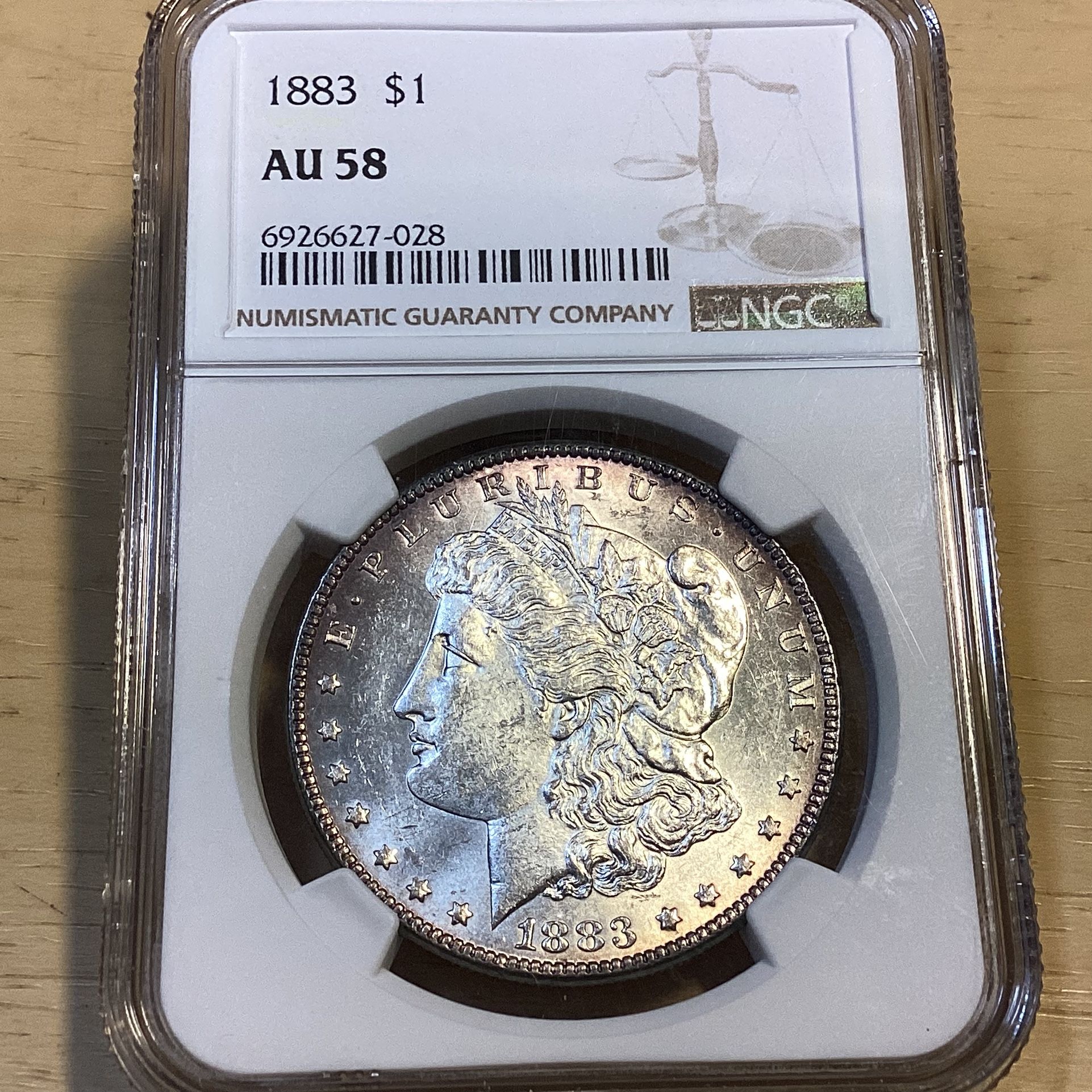 NGC Graded 1883 P Morgan Silver Dollar