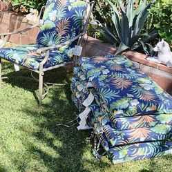 Patio Chair Cushion, Measures 44 in L x 20 in W x 3.5 in H, Fits 6 Chairs, $120
