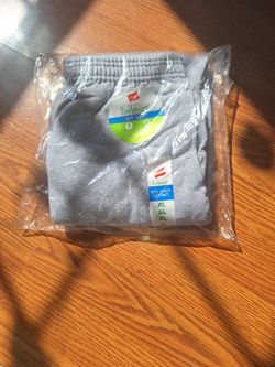 BNWT STILL IN PACKAGE! Hanes Grey Jogger Sweatpants