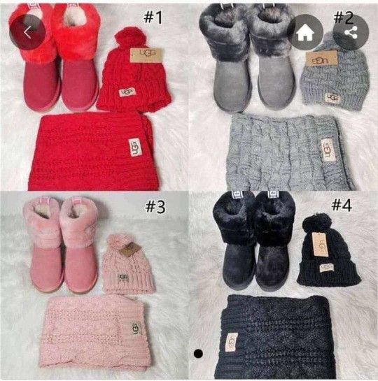 Classic Mini Fluff Ugg Boot Set
