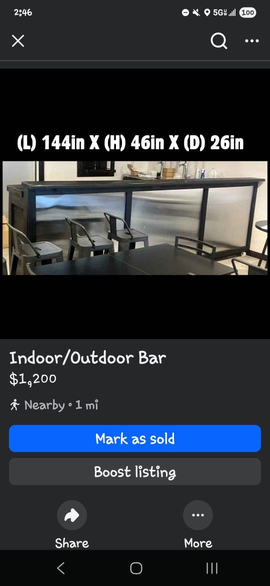 Indoor/Outdoor BAR