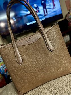 Kate Spade Rose Gold Glitter Purse