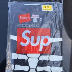 Supreme Hanes Bones Thermal Crew