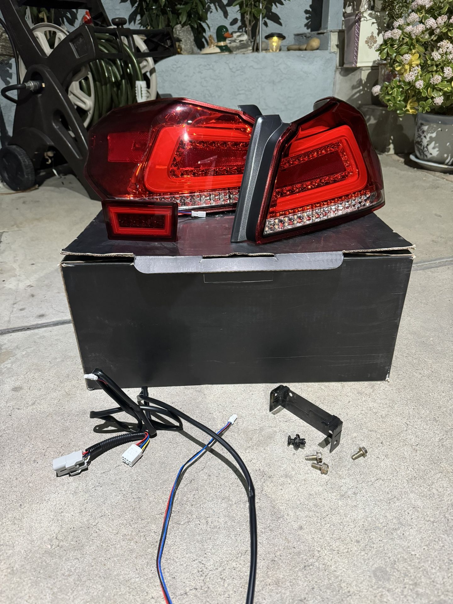 Subiespeed Tail Lights & Molded Innovations 4th brake light For Subaru WRX