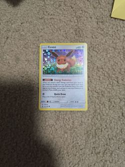 Eevee holographic sun and moon Pokémon