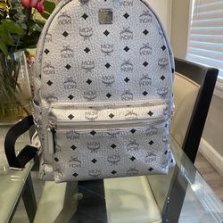 Gray Mcm Backpack