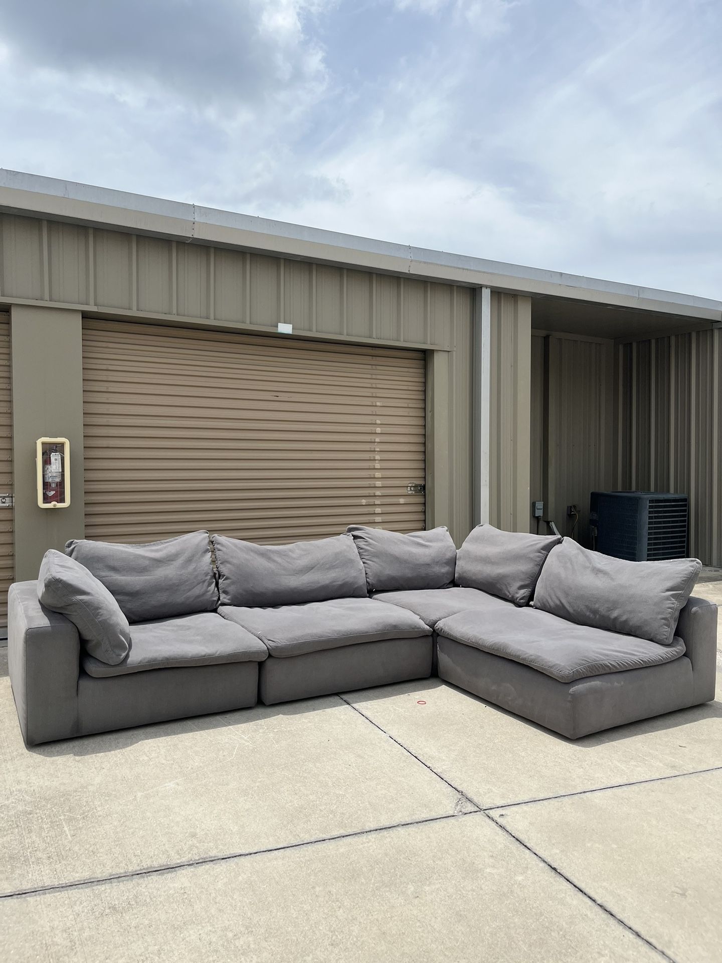 Gray Sectional Cloud Couch